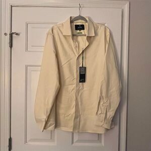 Tom Baine Men's Slim Fit Dress Shirt Yellow XXL Long Sleeve